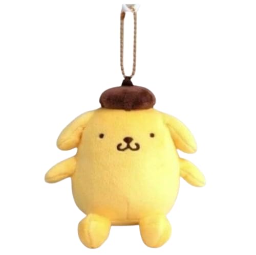 ポムポムプリン 駅長マスコット　ボールチェーン サンリオキャラクターズ】（ポムポムプリン）ぬいぐるみボールチェーン